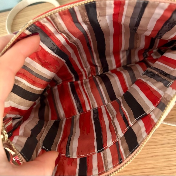 Coach Orange Floral Canvas Crossbody Bag - Picture 3 of 5